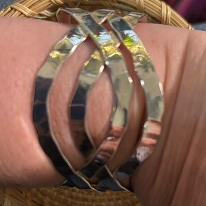 Silver Twisted cuff Bracelet - Women's Fashion Jewelry